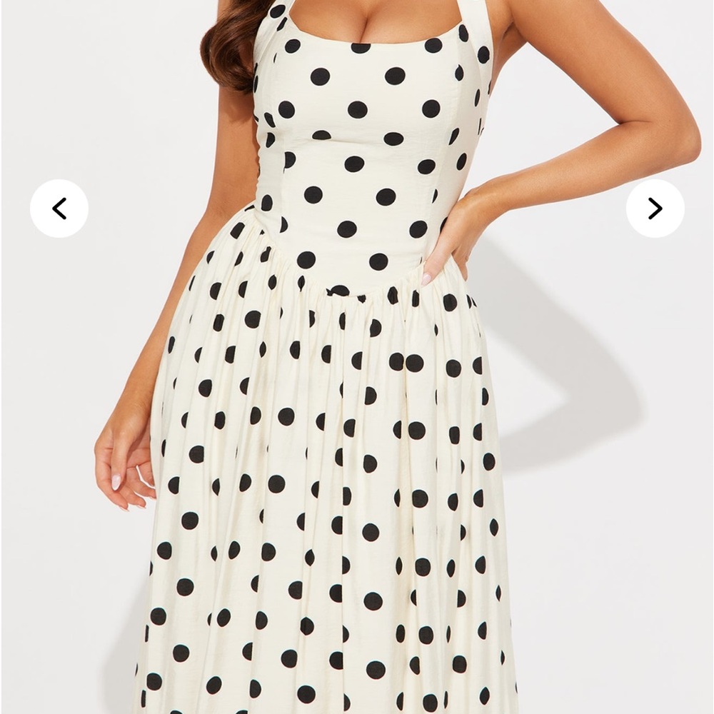 Elegant Polka Dot Dress